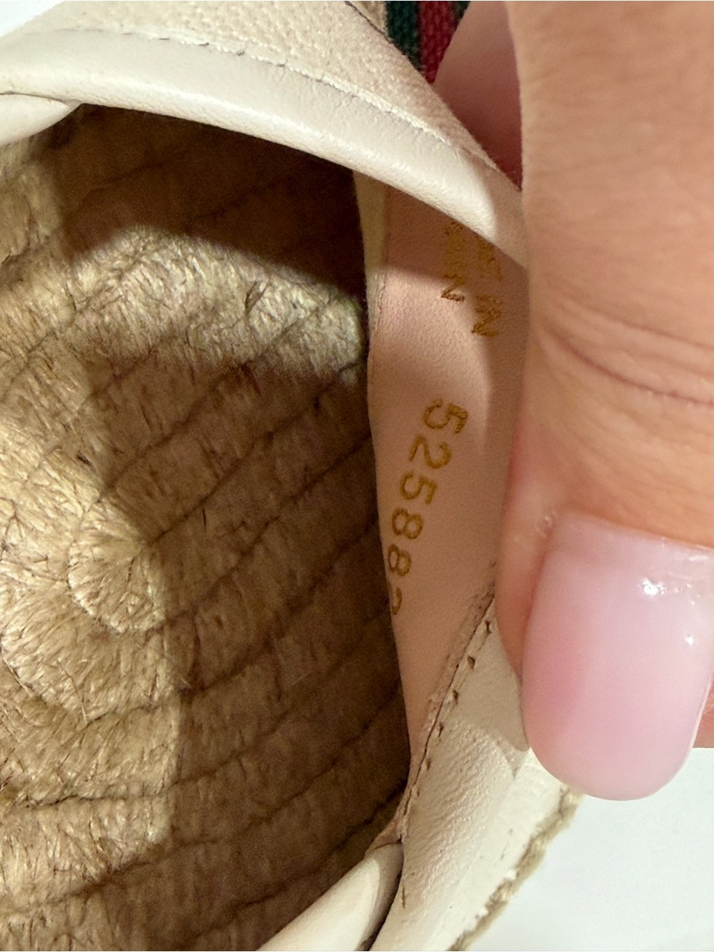 Gucci Cream Canvas Espadrille - Picture 9 of 10